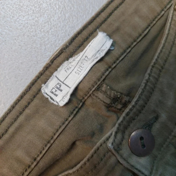 Free People olive green and Black Cropped Pants - Picture 9 of 9